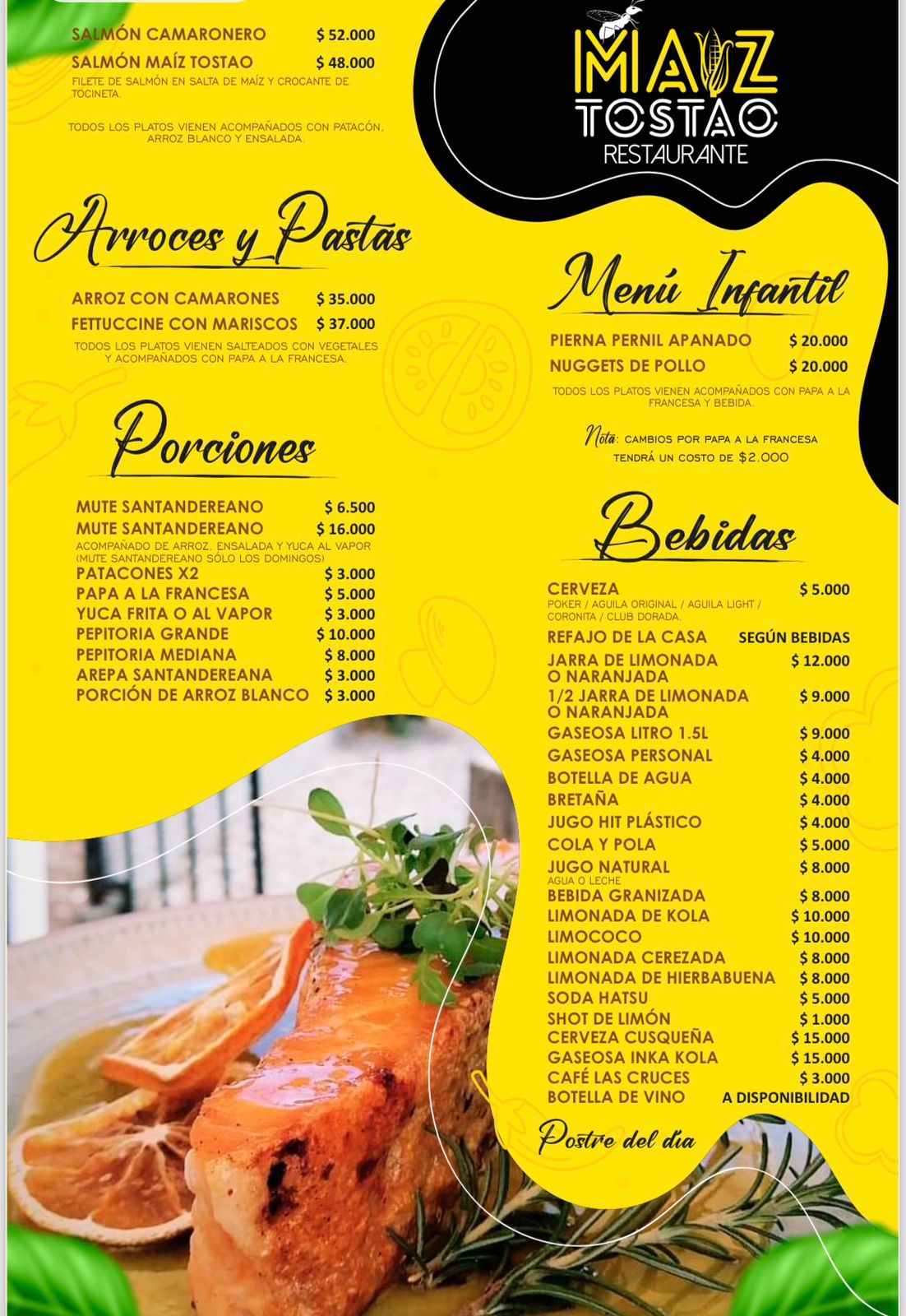 Carta Tipica - Platos Fuertes